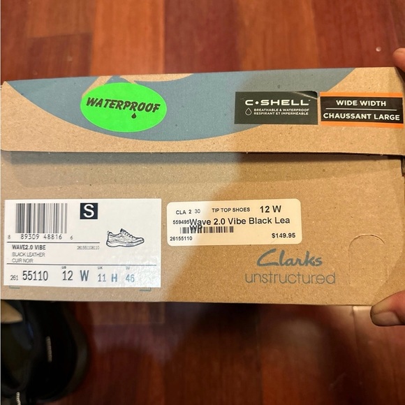 Men’s new waterproof Clarks size 12W - Picture 6 of 8